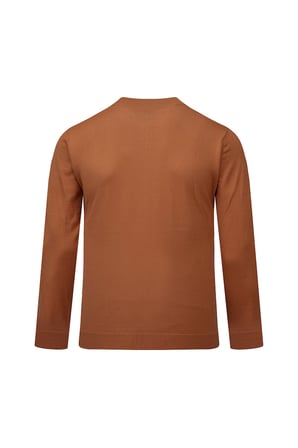Kiremit Regular Fit Yarım Balıkçı Yaka Yünlü Kazak | L