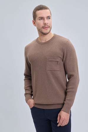 Vizon Regular Fit Bisiklet Yaka Kazak | XXL