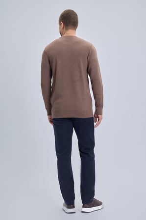 Vizon Regular Fit Bisiklet Yaka Kazak | XXL