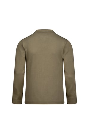 Yeşil Regular Fit Apaş Yaka Pamuklu Kazak | XXL