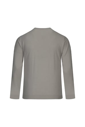 Ekru Regular Fit Jakarlı Bisiklet Yaka Yünlü Kazak | XL