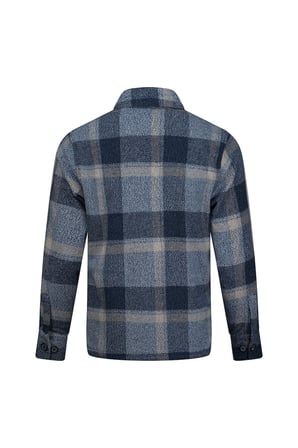 Mavi Regular Fit Shacket Uzun Kollu Pamuklu Kareli Gömlek | M