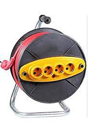 ERA00945 Eratool Makaralı Kablo 4 Prizli 220V (3x2,5x40mt)