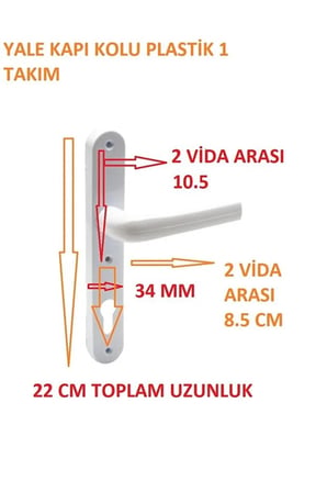 Era Tool Yale Kapı Kolu Plastik Kapı Kolu Pimapen Kolu 1 Takım Gönderilir Yerli Üretim Kodu : Era 40335