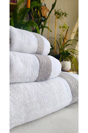 (3.LÜ LÜKS BANYO SET) Hediyelik, Çeyizlik, Özel Üretim Çift Yön-renk Banyo, Baş, El Havlu Set