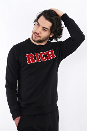 Rich Erkek Baskılı Sweatshirt