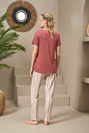 PJS Kadın Pantolon Takımı 25135 