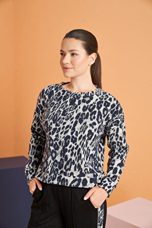 PJS Kadın Gri Pijama Takımı 28094 