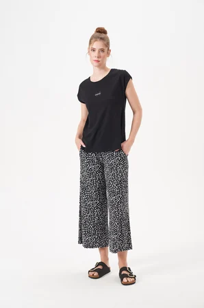 PJS Kadın Siyah Pijama Takımı 29128