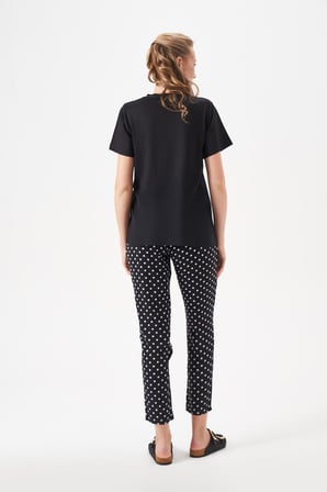 PJS Kadın Siyah Pijama Takımı 29149 