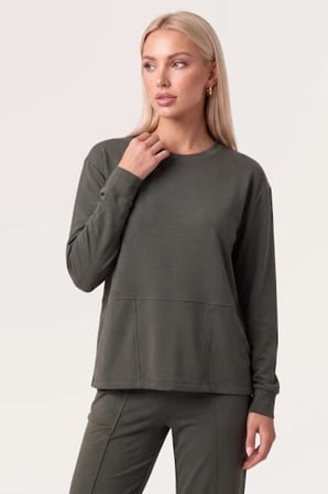 Pjs Kadın Yeşil Uzun Kol Pijama Takımı 30101 