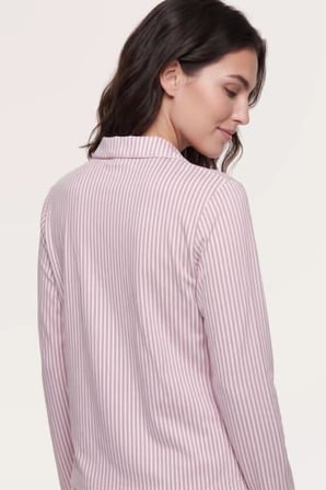 Pjs Kadın Pembe Uzun Kol Pijama Takımı 30145 