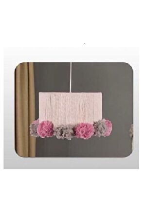 Decolove Ponpon Avize - Pembe