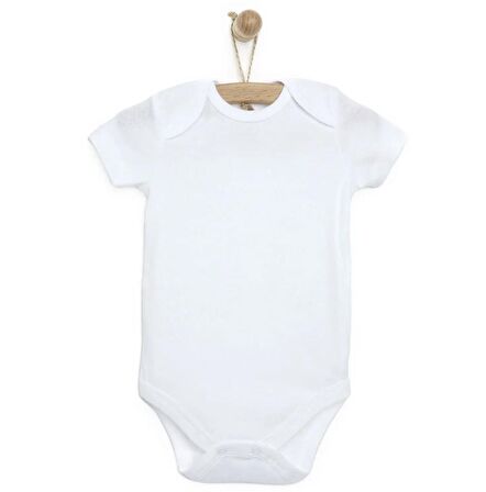 Mixi Baby Body Kısa Kol Beyaz