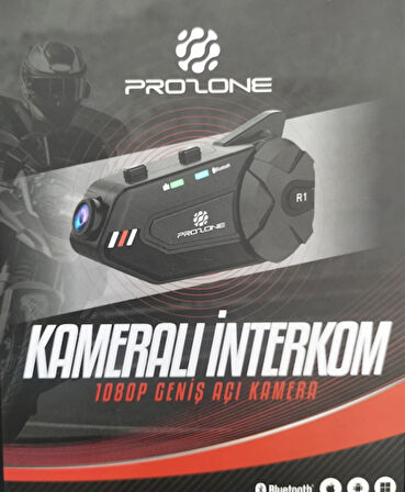 Prozone Kameralı Kask Kulaklığı Interkom Sistemi