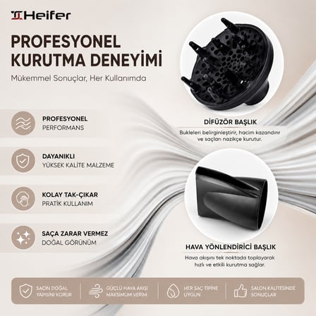 Heifer 558B Saç Kurutma Makinesi