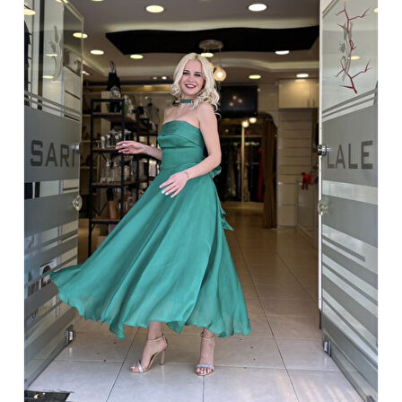  ELBISE MIDI YORYOSATEN