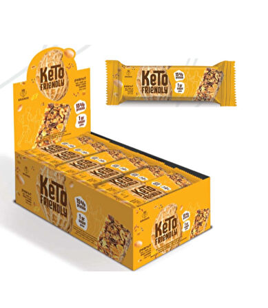 Keto Chia Ve Keten Tohumlu Yerfıstıklı Bar 30 gr -(24 ADET)