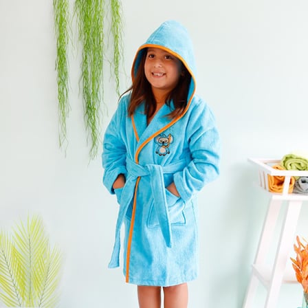 Milk&Moo Kadife Çocuk Bornoz Cool  Koala  5-6 yaş