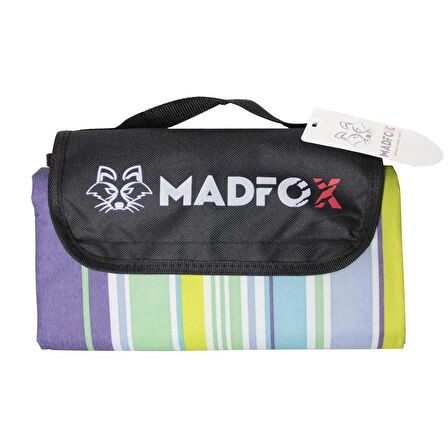 Madfox Skyloft Su Gecirmez Piknik Kamp Örtüsü MAVİ STRİPE