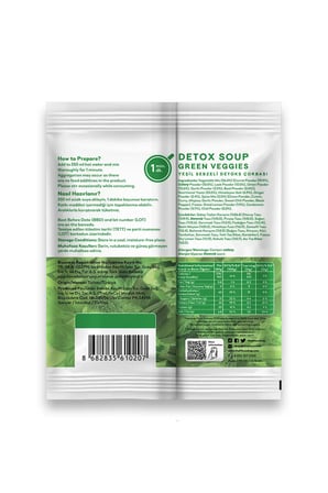 TheLifeCo Detox Soup - Hazır Sebzeli Detoks Çorbası Karışımı (Düşük Kalorili, Glutensiz, vegan) x 4 