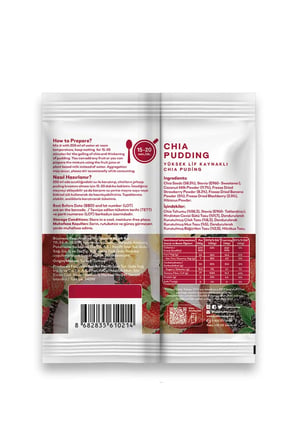 TheLifeCo Chia Pudding 57 gr (glutensiz, vegan) x 3 Adet