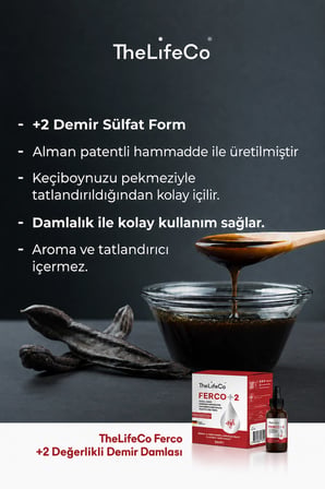 TheLifecO Ferco +2 Değerlikli Demir Damlası 30 ml