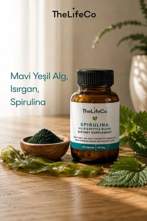 TheLifeCo Spirulina Kelp & Nettle 60 Kapsül