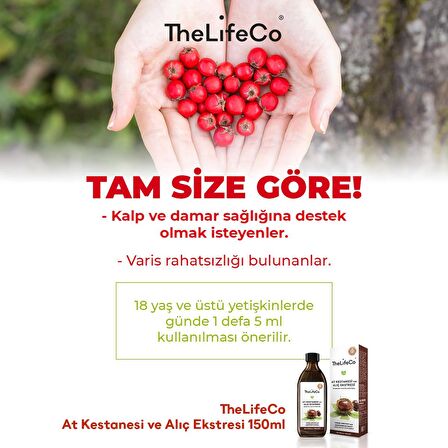 TheLifeCo At Kestanesi & Alıç Ekstraktı 150 ml