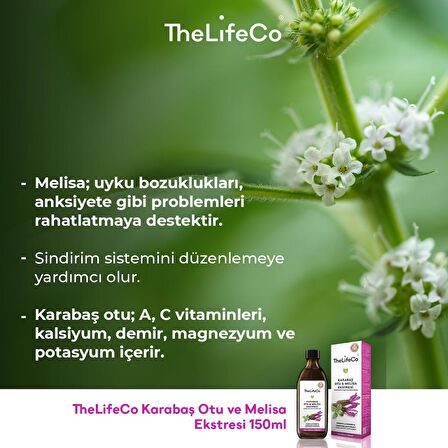 TheLifeCo Karabaş Otu & Melisa Ekstraktı 150 ml