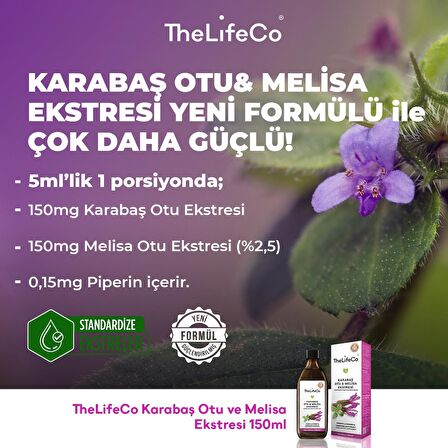 TheLifeCo Karabaş Otu & Melisa Ekstraktı 150 ml