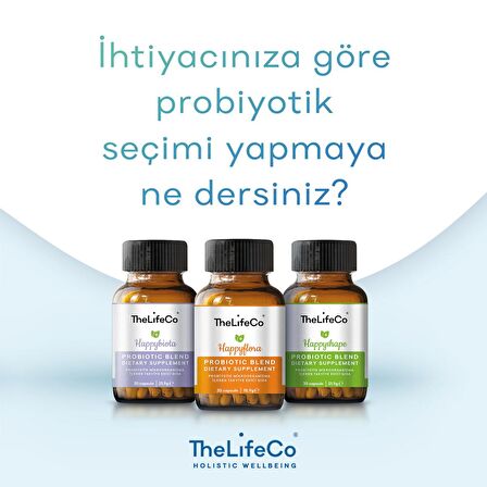 TheLifeCo 3 Aylık Probiyotik Paketi (Alerji-Sindirim-Kilo Kontrol) (Happyshape,Happyflora,Happybiota