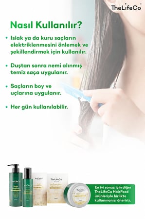 TheLifeCo Günlük Bakım - Doğal Şampuan 250 ml & Durulanmayan Doğal Saç Bakım Kremi 200 ml