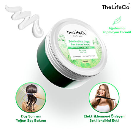 TheLifeCo Günlük Bakım - Doğal Şampuan 250 ml & Durulanmayan Doğal Saç Bakım Kremi 200 ml