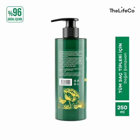 TheLifeCo Derin Bakım - Doğal Şampuan 250 ml & Onarıcı Doğal Saç Maskesi 200 ml