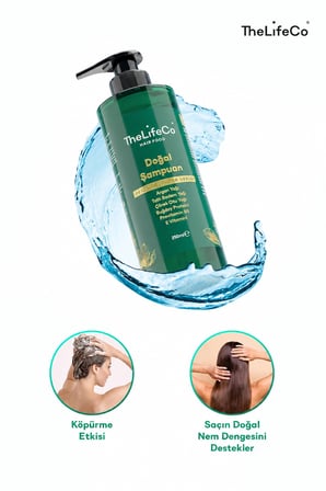 TheLifeCo HairFood Değerli Yağlar Serisi Doğal Şampuan 250 ml