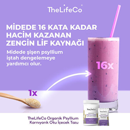 TheLifeCo Organik Psyllium - Karnıyarık Otu 4g x 7 Adet 