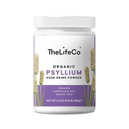 TheLifeCo Organik Psyllium İçecek Tozu 180 Gr