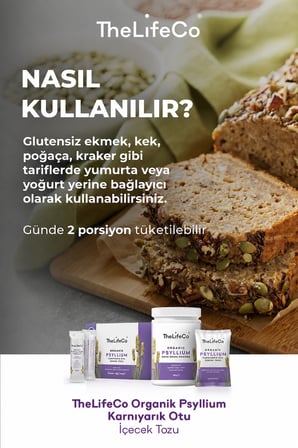 TheLifeCo Organik Psyllium İçecek Tozu 180 Gr
