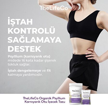 TheLifeCo Organik Psyllium İçecek Tozu 180 Gr