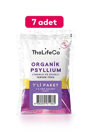 TheLifeCo Organik Karnıyarık Otu Limonlu ve Çilekli İçecek Tozu 6 gr x 7 Adet