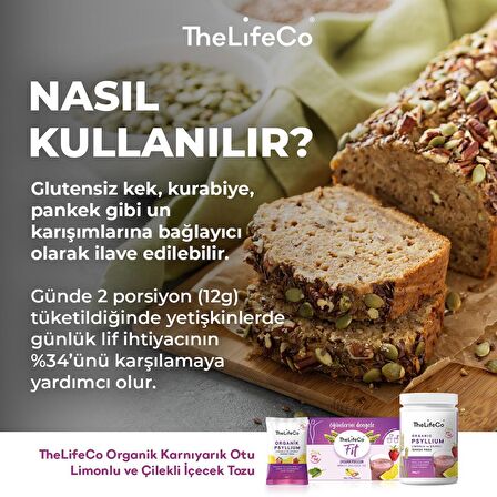 TheLifeCo Organik Karnıyarık Otu Limonlu ve Çilekli İçecek Tozu 6 gr x 7 Adet