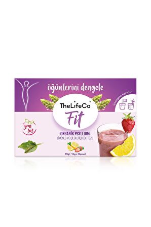 TheLifeCo Organik Karnıyarık Otu Limonlu ve Çilekli İçecek Tozu 15'li Kutu (6 gr x 15 Adet)