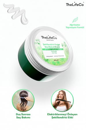 TheLifeCo HairFood Değerli Yağlar Serisi Durulanmayan Doğal Saç Bakım Kremi 