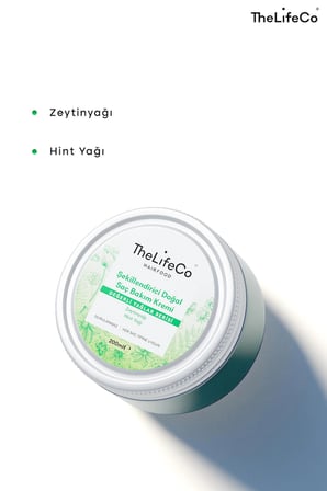 TheLifeCo HairFood Değerli Yağlar Serisi Durulanmayan Doğal Saç Bakım Kremi 