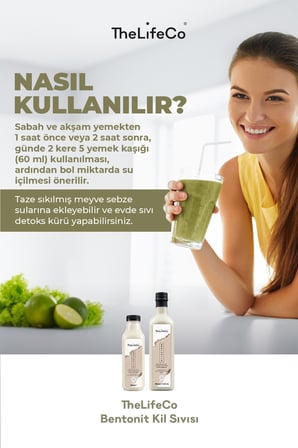 Thelifeco Bentonit Kili Sıvı Takviye Edici Gıda 500Ml 