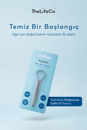 TheLifeCo Paslanmaz Çelik Dil Temizleyici - Dil Sıyırıcı