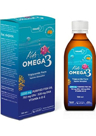 Nouplus Premium Omega Kids Şurup 150 ml