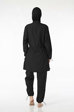 Estiva Kadın Tam Kapalı Düz Tesettür Mayo