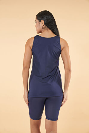 Estiva Düz Renkli Taytkini - Lacivert